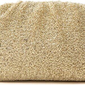 Straw Gold Vegan Leather Clutch Bag for Women, Elegant Crossbody & Wedding Purse